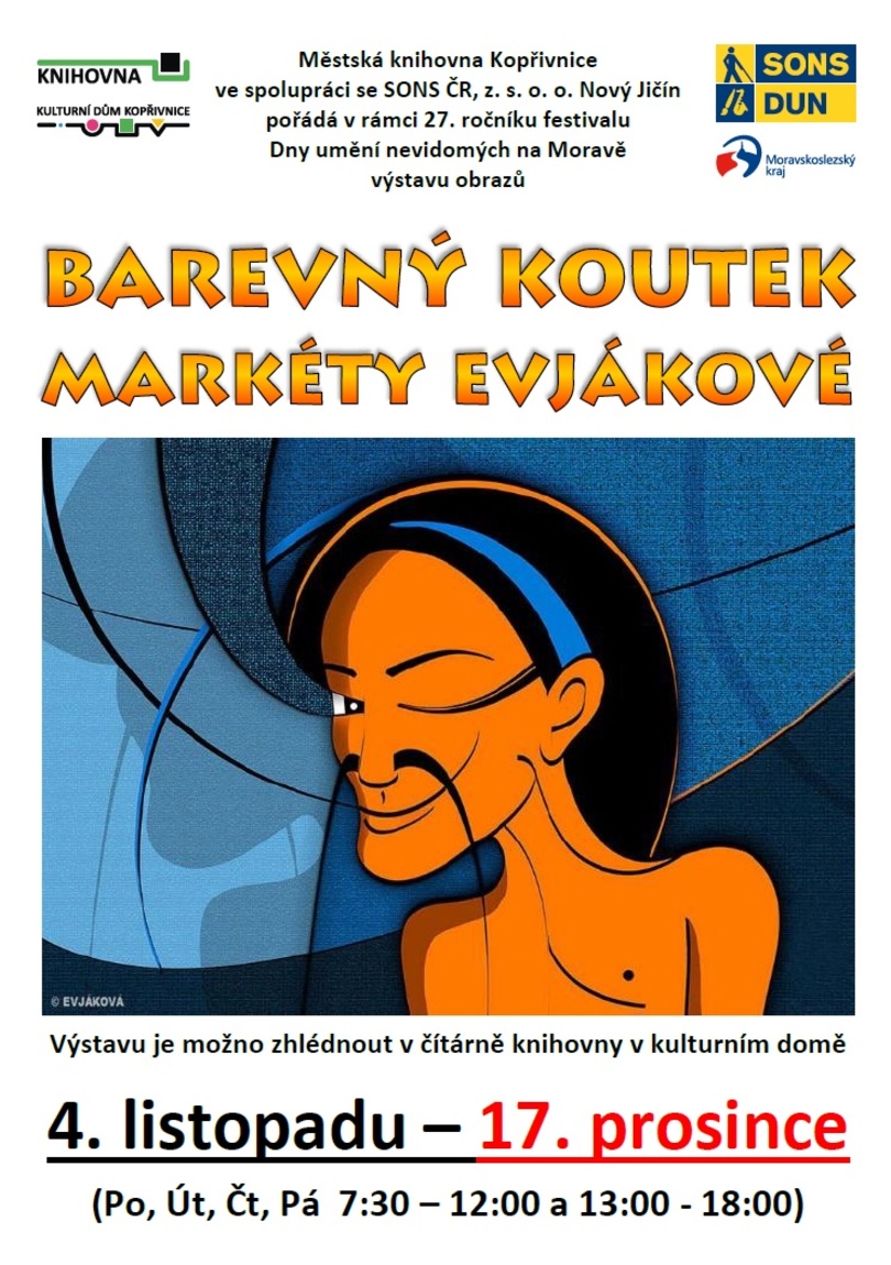 VÝSTAVA: Barevný koutek Markéty Evjákové