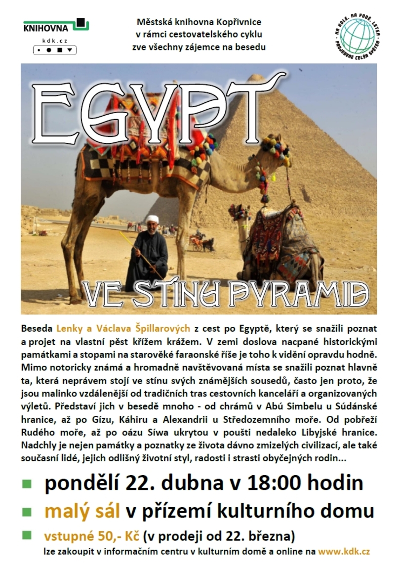 PŘEDNÁŠKA: Egypt ve stínu pyramid