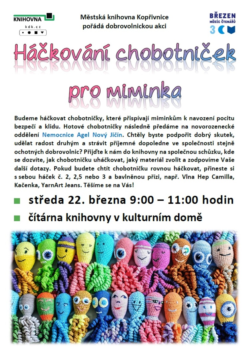 Háčkování chobotniček pro miminka