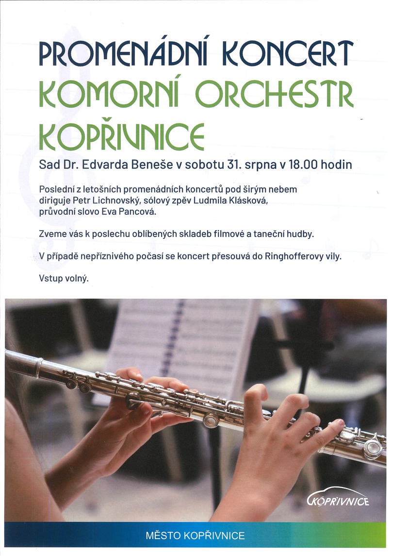 Promenádní koncert - Komorní orchestr Kopřivnice