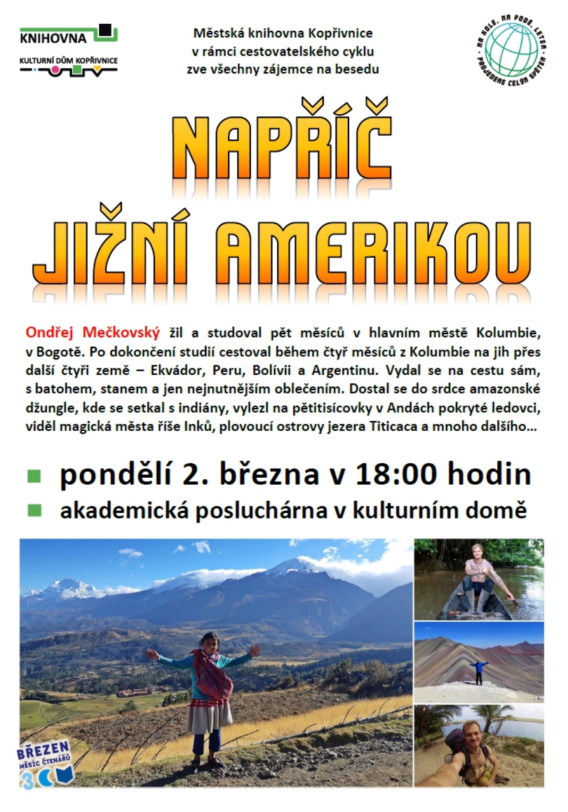 PŘEDNÁŠKA: Napříč Jižní Amerikou