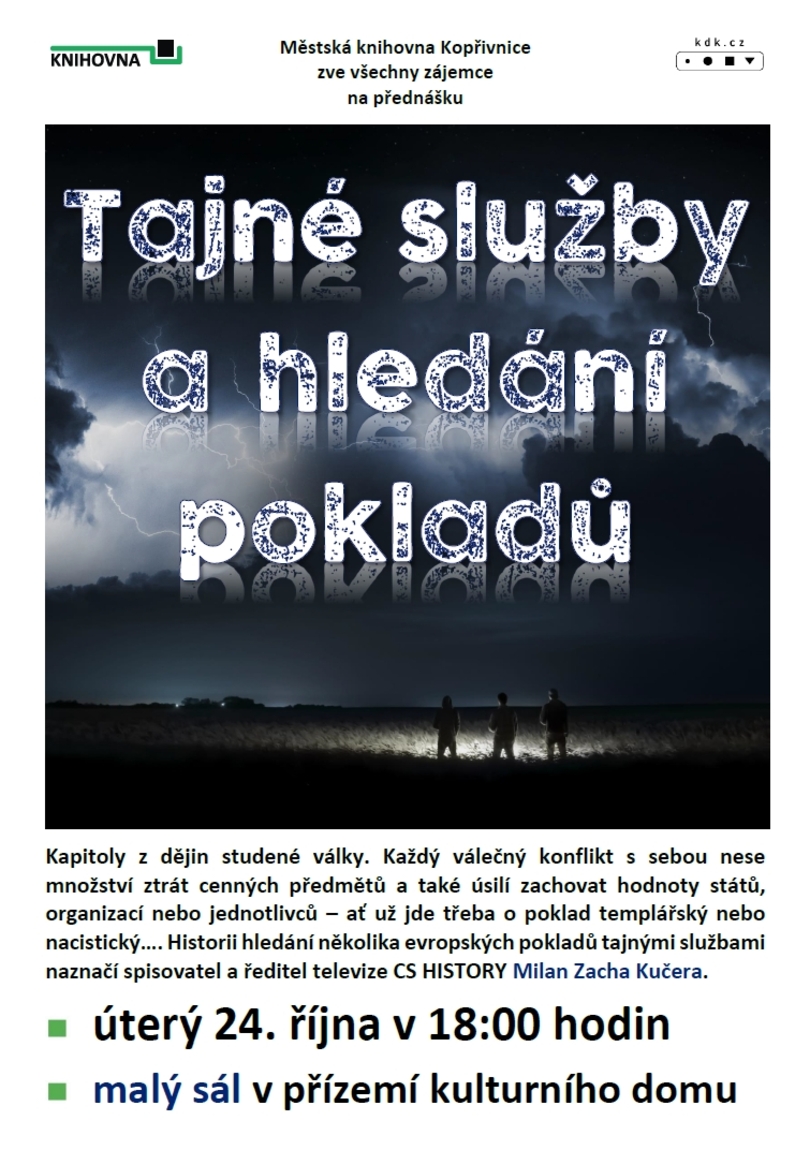 PŘEDNÁŠKA: Tajné služby a hledání pokladů