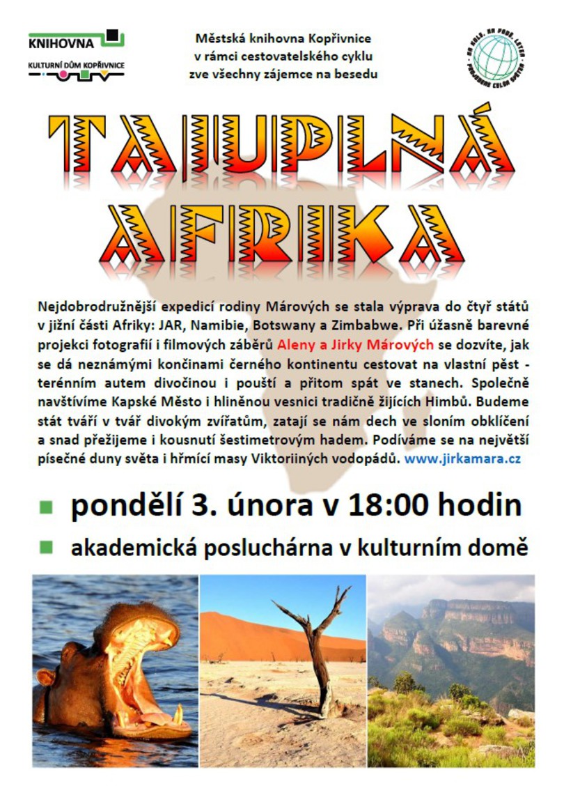 PŘEDNÁŠKA: Tajuplná Afrika