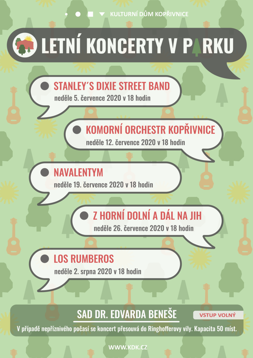 KONCERT: Letní koncerty v parku: Stanley's Dixie Street Band