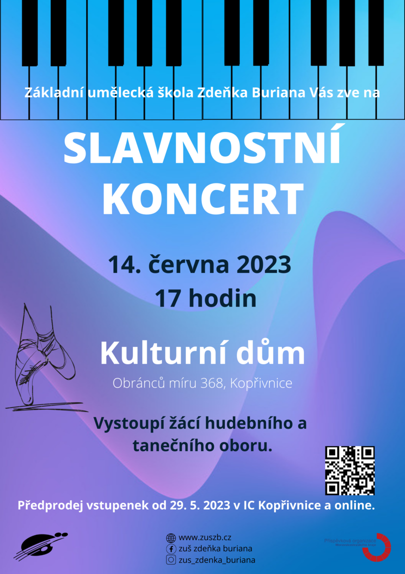 KONCERT: SLAVNOSTNÍ KONCERT ZUŠ ZDEŇKA BURIANA